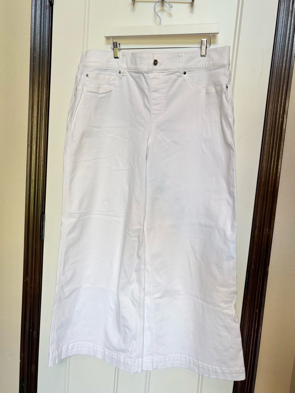 SPANX White Full Length SPANXshape™ EveryWear Wide Leg Jeans sz 2X